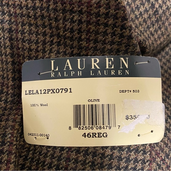 :::NWT:::Mens Lauren Ralph Lauren 100% wool blazer size 46R - Picture 11 of 15